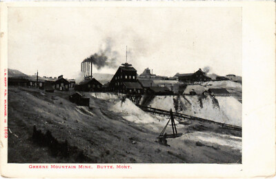 PC US, MONTANA, BUTTE, GREENE MOUNTAIN MINE, Vintage Postcard (b57984)