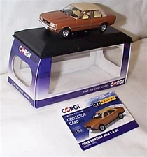 Corgi Vanguards VA11917 Ford Cortina Mk4 - Arizona Gold 1.6 GL 1:43 Scale