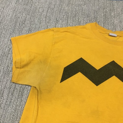 McDonalds Shirt Mens Medium Yellow Short Sleeve Graphic The Peanuts Movie Logo - Picture 5 of 17