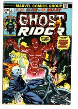 GHOST RIDER #2 (1973) - GRADE 4.0 - 2ND APPEARANCE OF DAIMON HELLSTROM!