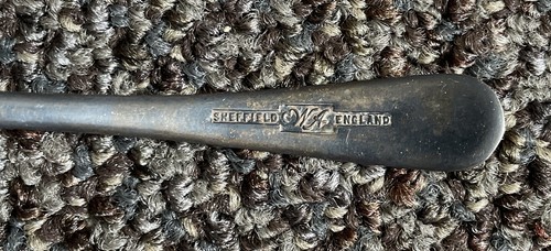 Vintage W A Sheffield England Silverplate Gold Soup Spoon - 5 inches - Picture 4 of 4