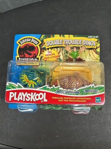 NIB Hasbro Playskool Jurassic Park Junior Double Trouble Dino's - Picture 1 of 2