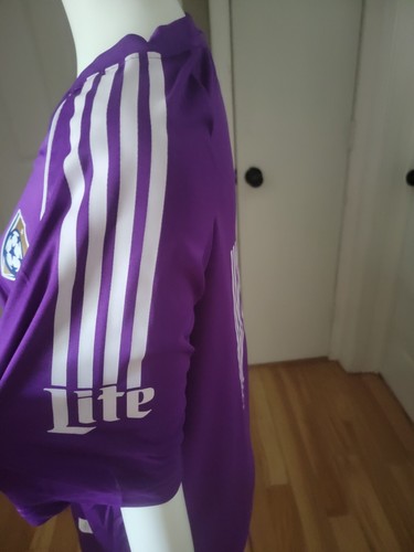 1 New Large Purple Miller Lite Soccer Jersey Shirts Team Mens - Picture 3 of 6