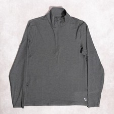 Vuori Ease Performance Half Zip 2.0 Mens Gray Performance Stretch Pullover Small