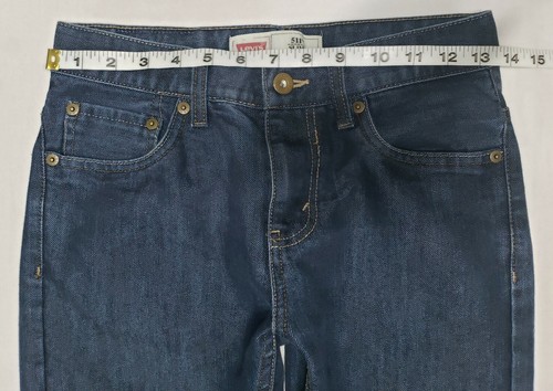 Levis 511 Slim Jeans Youth Boys Size 14 REG W27" X L27" Blue - Picture 3 of 14