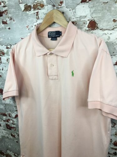 Polo Ralph Lauren Light Pink Polo Shirt Short Sleeve Women’s XL Small Marks - Picture 2 of 12