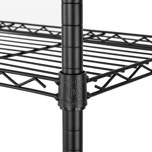 Seville Classics Solid Steel Wire Shelving Storage Unit Adjustable Shelves Organ - Picture 7 of 12
