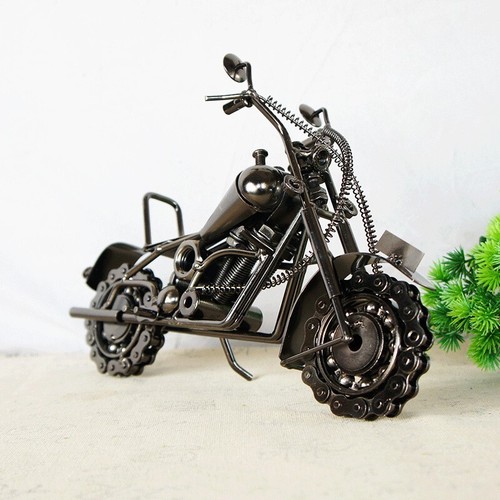 Premium Rustic Handmade Iron Motorcycle Sculpture Metal Motorbike Model - Picture 13 of 22