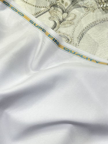 ✅ Italienischer bosky Anzug Stoff weiß selten ultra weich 54 Zoll breit 4 Meter Italien - Bild 5 von 8