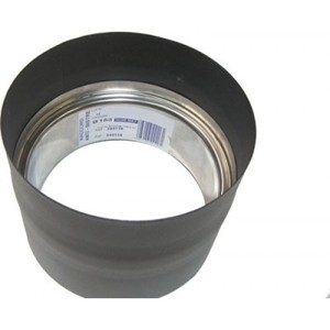 diamètre 150 mm TEN Raccord anti bistre acier émail noir mat