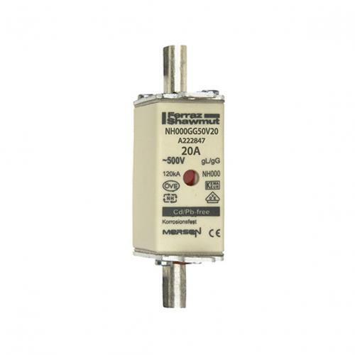 Mersen Sicherung NH000GG50V20 20A Sicherung 500V Ferraz Shawmutt JPSF857 - Bild 1 von 3