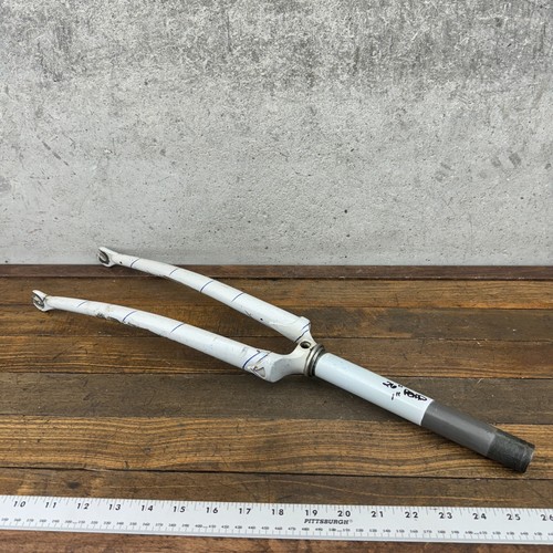 Vintage ROAD Bike Fork 26 x 1 Threaded Quintana Roo Steel 7.7" Steerer Splatter - Picture 14 of 14