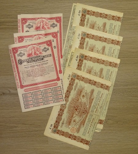 Special Collection 7 Interesting Bonds Central Hipotecario del Peru - Picture 1 of 11