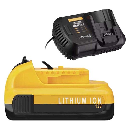 3.0Ah For DEWALT DCB120 DCB127-2 12 V 12 Volt MAX Lithium-Ion Battery / Charger - Picture 11 of 17