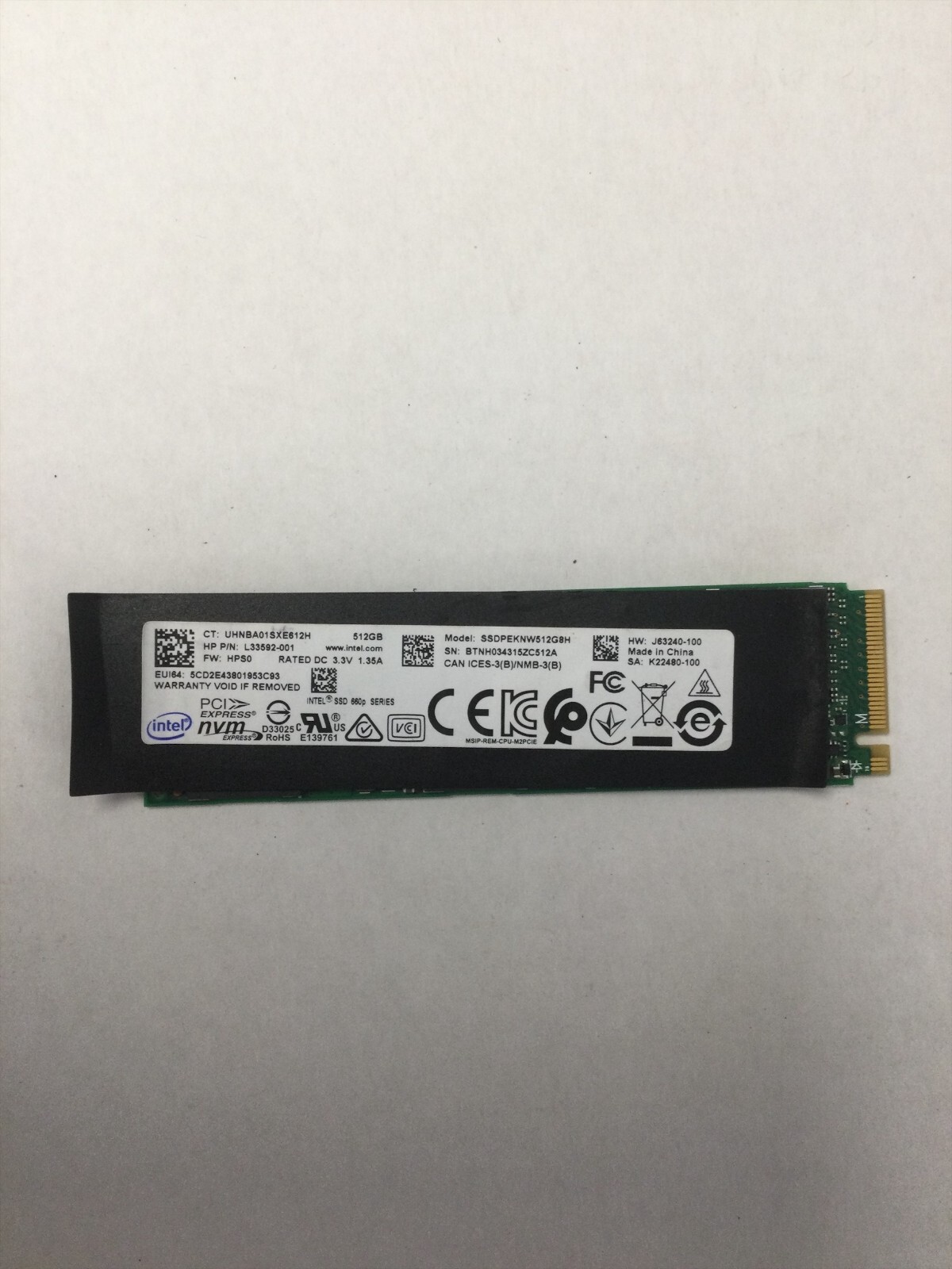 intel 660p Series 512GB M.2 NVMe PCIe Gen3x4 SSD (SSDPEKNW512G8H) | eBay