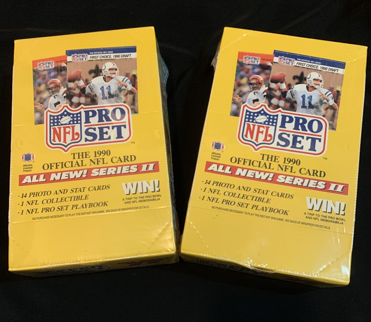 1990 NFL PRO SET FOOTBALL CARDS SERIES Vintage TWO UNOPENED