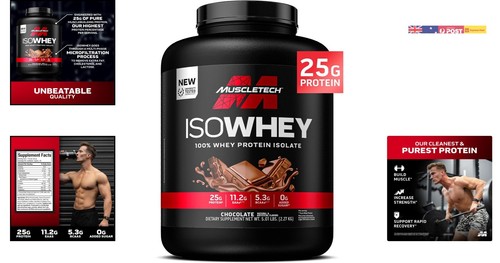 Delicious Whey Chocolate Protein Powder 5lbs - Paleo-Friendly & Sugar-Free - Picture 2 of 8
