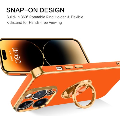 For iPhone 15 14 13 12 11 Pro Max Shockproof Kickstand Ring Rugged Case Cover - Picture 178 of 199