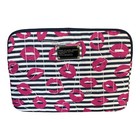 Marc by Marc Jacobs Laptophülle schwarz weiß rosa Lippen für 11" Laptops