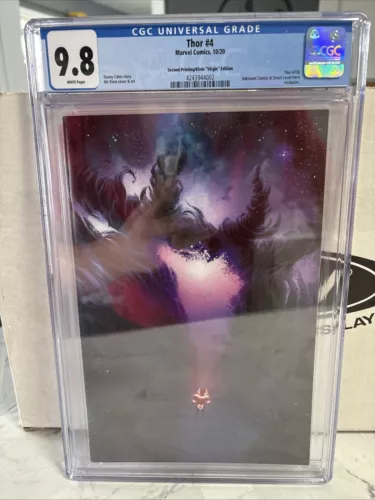 The Mighty Thor #4 (730) CGC 9.8 2nd Print Virgin - 1st Cameo Black Winter