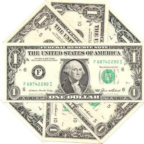 1985 1 Dollar Lot 1 Note Random Block In Circulated Condition One Dollar Bill