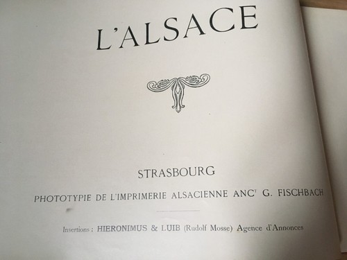 Ancien Livre de Phototypie Alsacienne Gravures Anciennes & Publicités d'Epoque - Imagen 4 de 8