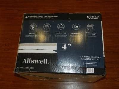 mattress allswell topper foam queen