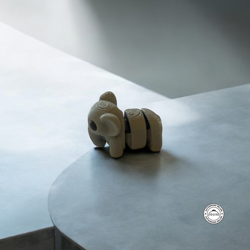 3D-gedrucktes Geschenk, das niedliches Mini-Flexi-Tier artikuliert - Elefant - Bild 1 von 3