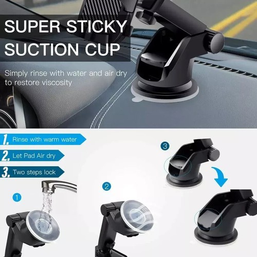 360°Car Phone Holder Universal Mount Mobile Windshield Dashboard/Air Vent desk - Picture 11 of 12