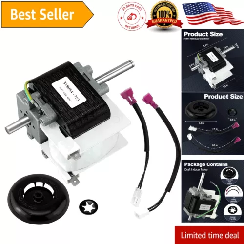 Furnace Inducer Draft Motor Assembly - Fit Carrier Payne 115V with Blower Wheel
