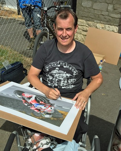 König der Berge - John McGuinness *signiert* von Ray Goldsbrough - Bild 3 von 3