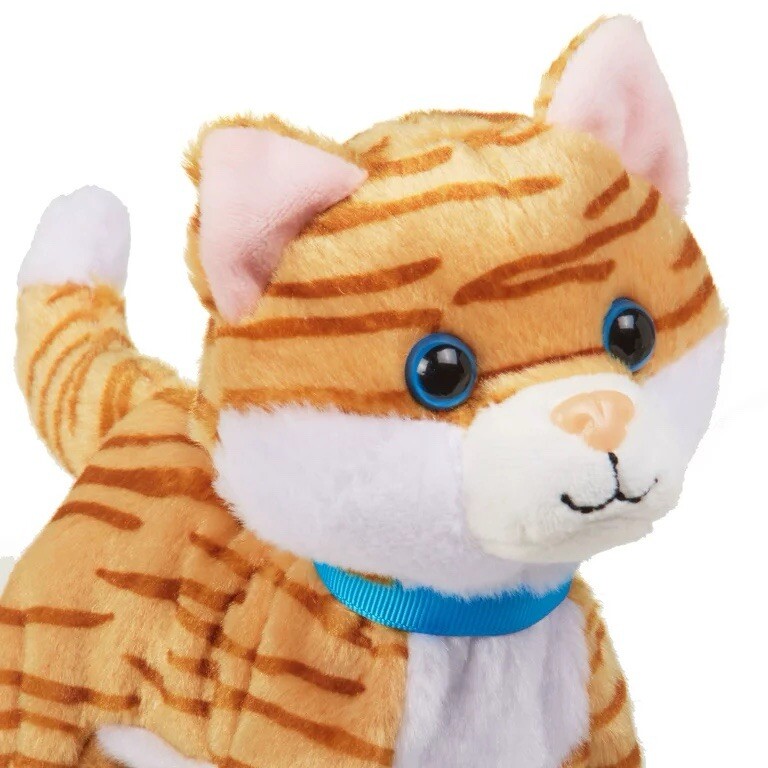 Kitty Cat Kid Connection Walking Pet Meows Kitten Tabby Plush | eBay