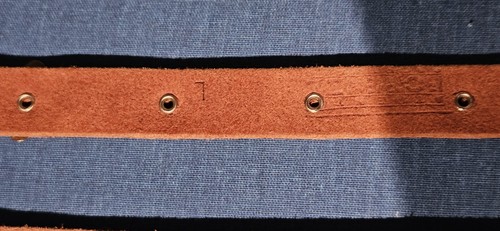 2 Vintage Genuine Leather Belts Studded Womens SZ L  - Picture 6 of 15