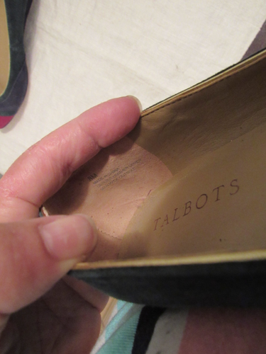 Talbots low heel flats wedge suede loafer pointed toe slip-on blue green red 8M - Picture 11 of 11