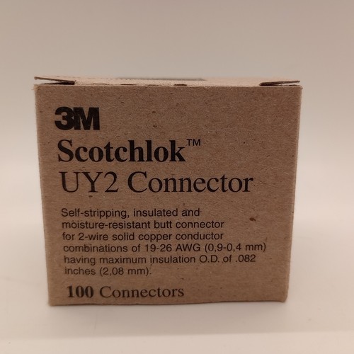 3M UY2 2 Draht Scotchlok Solid Butt Connector - 100 Stück NEU IM KARTON - Bild 2 von 8