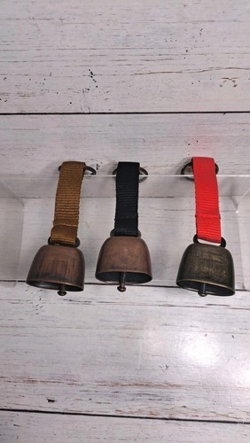 3 Pezzi Campanelle Collare per Cani Forte con Cinturino in Nylon Collana Addestramento Animali Domestici Orso Capra - Foto 7 di 7