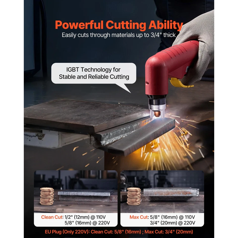 Cortador de plasma Uimoso 65A con arco piloto no táctil y funcionamiento de baja frecuencia Foto 2 de 4