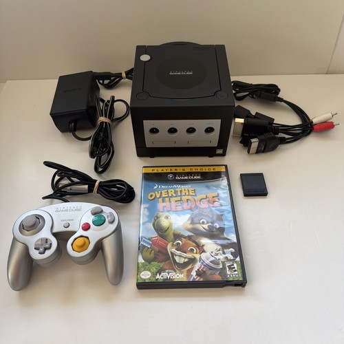 Nintendo GameCube DOL-101 Black Console Bundle w/ Controller Memory Card & Game - Bild 1 von 16