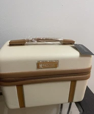 Prestige CRG 125 Hard Shell Cosmetic Case Travel Case Cream Tan
