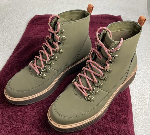 TEVA Olive Midform Lace Up Water-Resistant Leather Boots US 8 EU 39 Women’s EUC