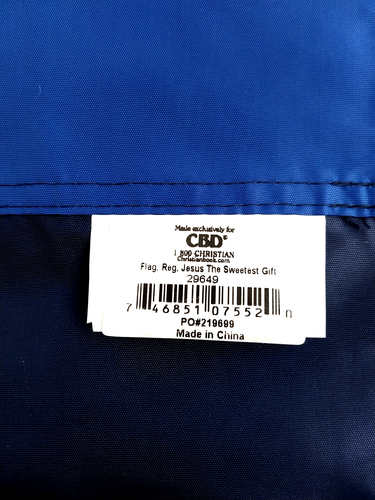 Bandera de Navidad vintage de Jesús el regalo más dulce exterior/interior - Imagen 4 de 4