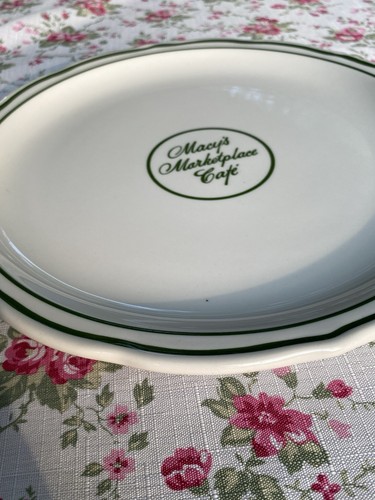 Vtg Syracuse China Macy’s Marketplace Café Dinner Plate 10” Scalloped Edge - Picture 6 of 8