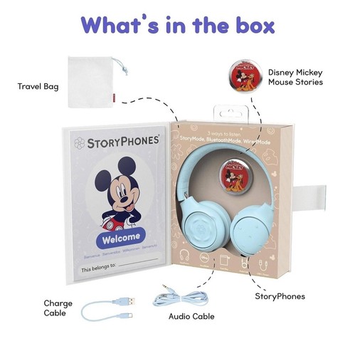 StoryPhones Storytelling Headphones for Kids with Disney Mickey Mouse Design - Picture 7 of 8