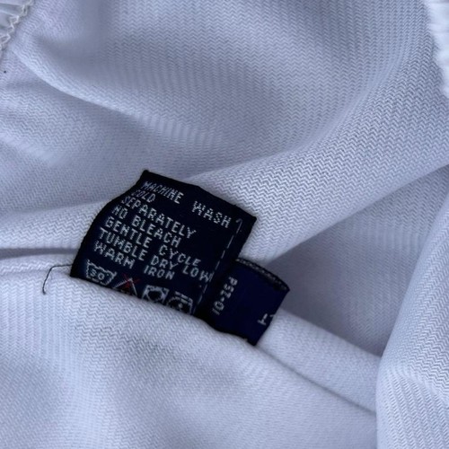 Vintage 90s Polo Sport USA Flag White Track Pants Size Large Baggy Striped RARE - Picture 8 of 8
