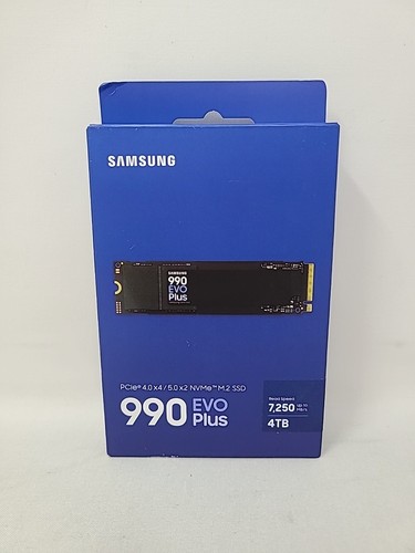 Samsung 990 EVO PLUS 4TB PCIe 5.0 x2 M.2 Internal SSD MZ-V9S4T0B/AM NEW SEALED - Picture 1 of 4