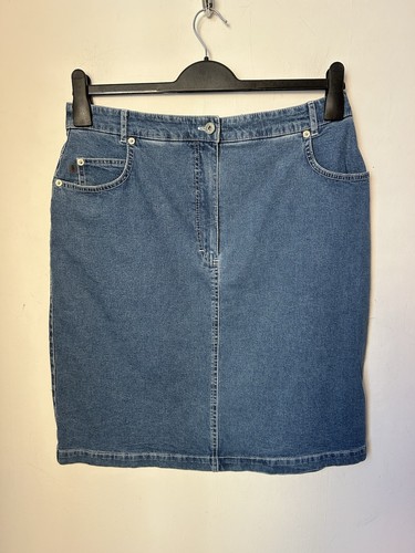 ZAFFIRI schöner Vintage Y2K Denim Pencil Skirt, Stretch 32” Waist - Picture 1 of 8