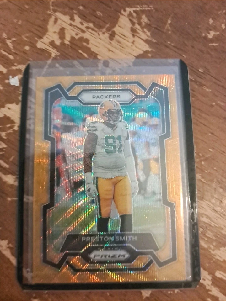 2023 Prizm Football Gold Wave Preston Smith 10/10 Ssp - Image 2 of 4