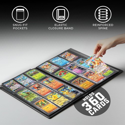 Carpeta de cartas versátil Pro-Folio - Almacena cartas Pokémon, Magic The Gathering y deportivas de forma segura - Imagen 5 de 9