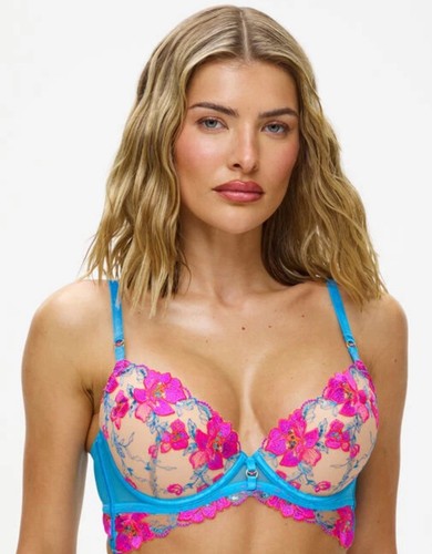 Ann Summers Glistening Padded Plunge Bra - Sizes 32A - 38E
