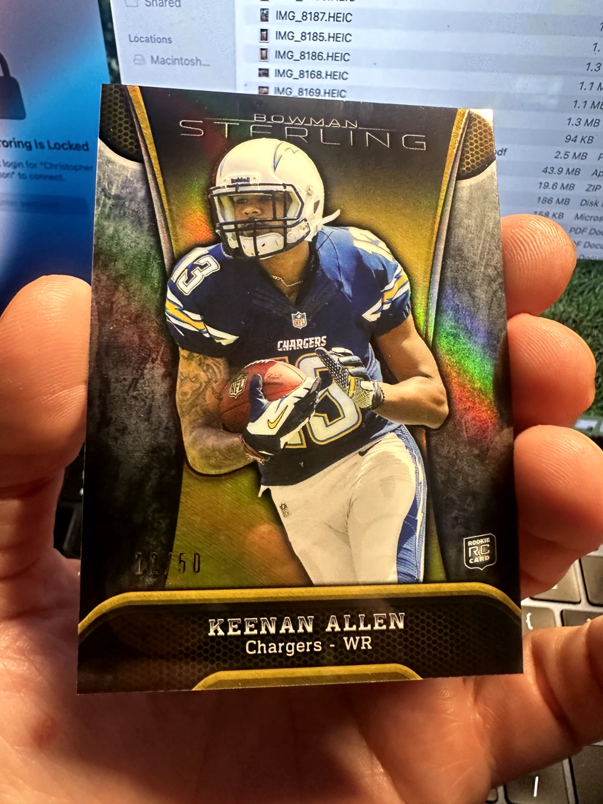 Keenan Allen Bowman Sterling #39 Blue Wave Refractor